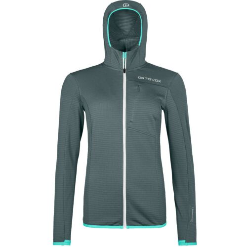 Fleece Light Grid Hooded Jacket W